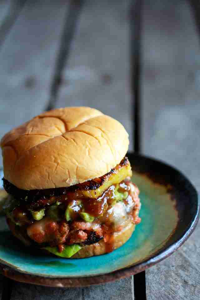 Salmon burger