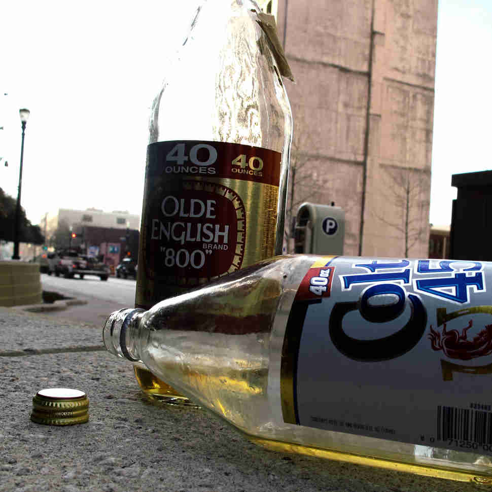 Colt 45 forty and Olde English forty