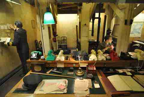 Underground World War II Cabinet War Rooms in the Imperial War Museum in London, England