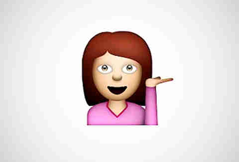 Information desk person emoji