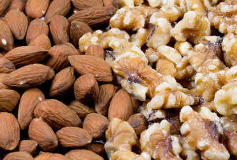 walnuts and almonds