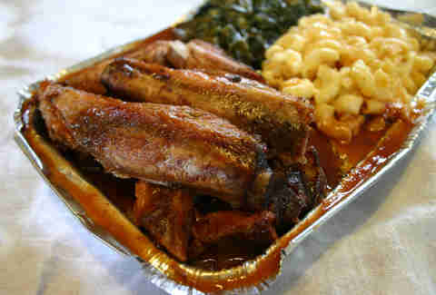 M & M Ribs barbecue in Roxbury/Dorchester, Massachusetts