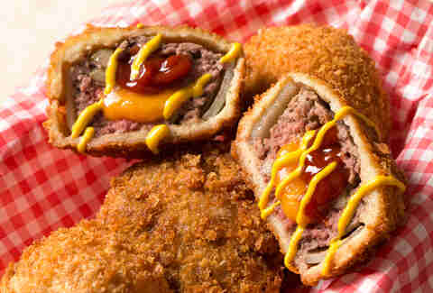 Cheeseburger Onion Rings -- Thrillist Recipe
