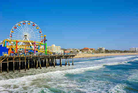 Santa Monica pier in California