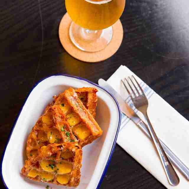 Arts District Brewing Co. food with fork