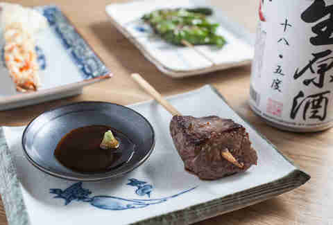 Wagyu ribeye with wasabi ponzu