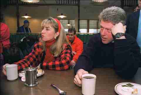 Bill and Hillary Clinton in the 90s