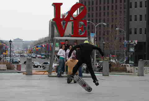 Love Park, Love Park Skateboarding