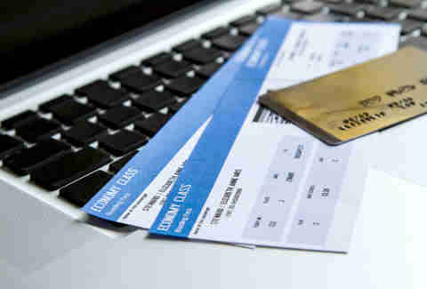 plane tickets with credit card