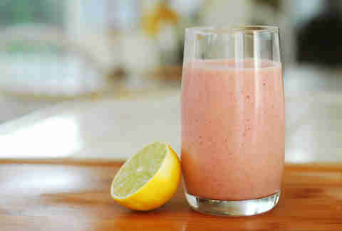smoothie with lemon