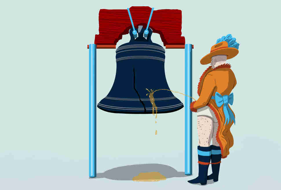 Peeing on the Liberty Bell