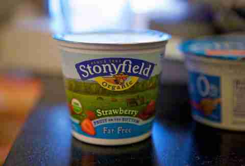 Stonyfield fat free yogurt