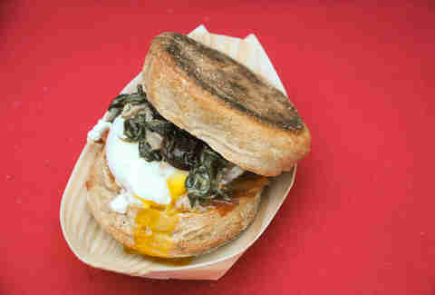 Breakfast sandwich from Red Table Catering