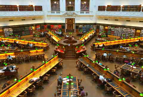 LA trobe reading room
