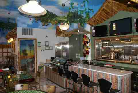 Interior of Bubor Cha Cha Dim Sum in Boston