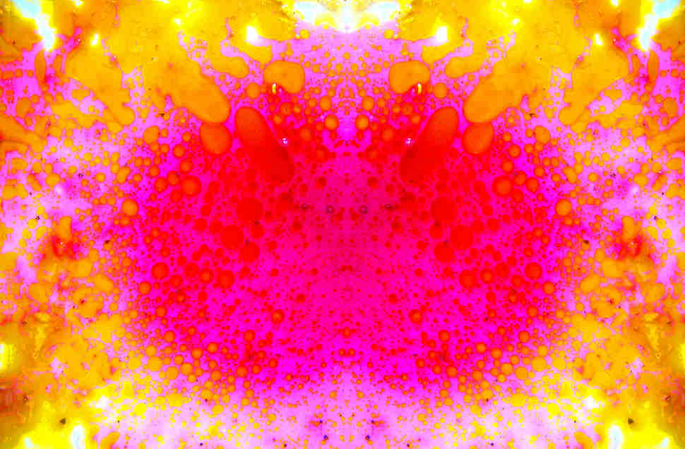 ink blot, colorful