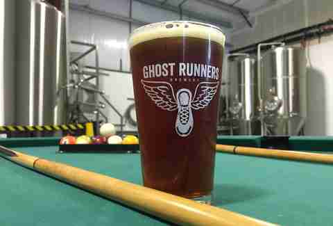 Ghost Runners Brewery pint