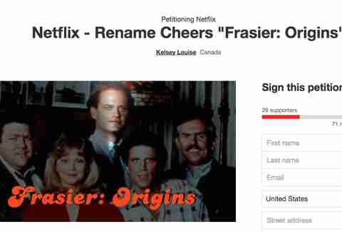 Cheers as frasier origins