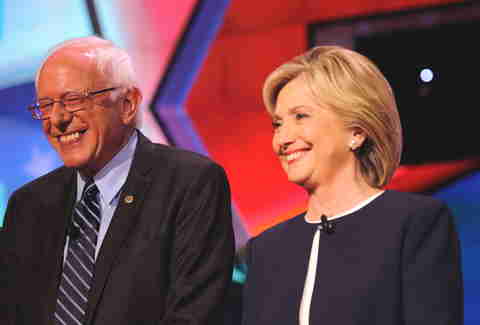 Bernie Sanders and Hillary Clinton