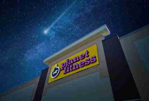Planet Fitness at night