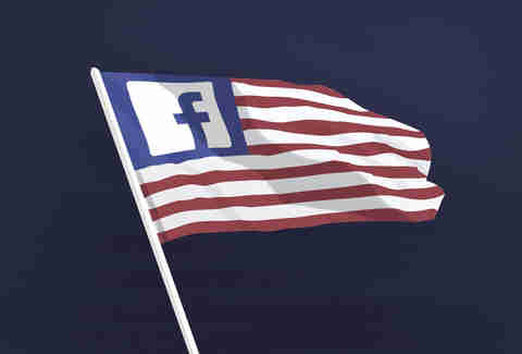 Facebook and the American flag