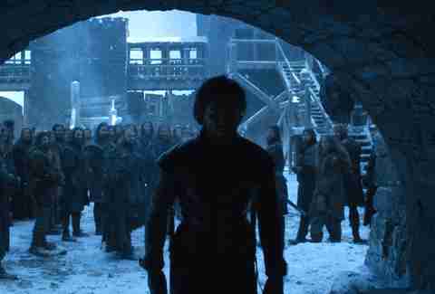 game of thrones jon snow drops mic