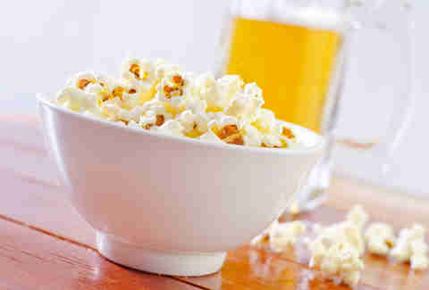 popcorn and beer