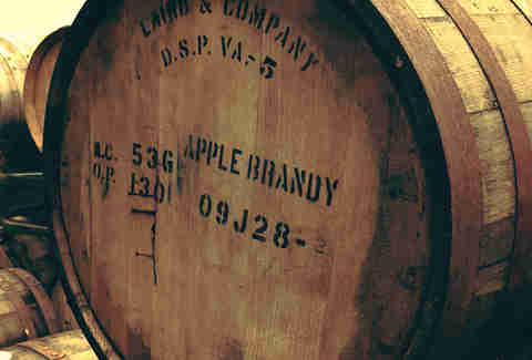 Apple Brandy Barrel at Captain Lawrence, New York