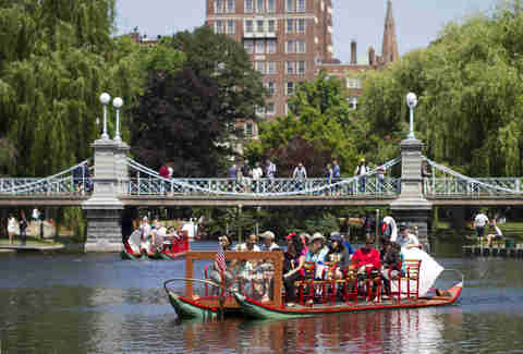 boston public gardens swan boat