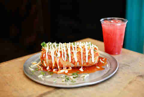 Burrito at the Flyin' Jalapeno