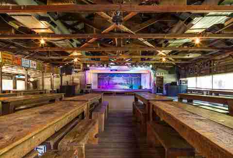 Gruene hall interior stage benches