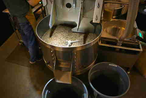 Coffee roasting cooling