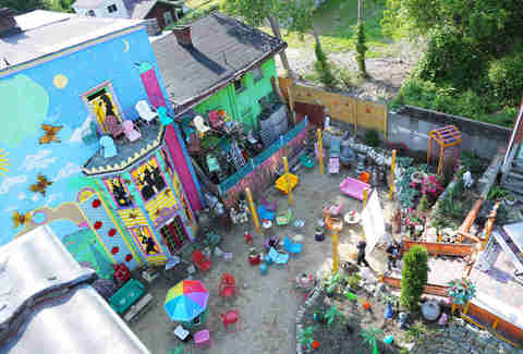 The backyard at Randyland