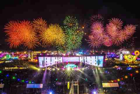 EDC Las Vegas fireworks