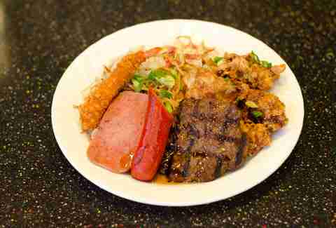 Combo meal at Zippy's in Hawaii