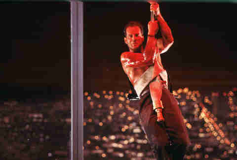 Die Hard Bruce Willis Glass