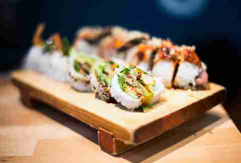 Sushi in restaurants