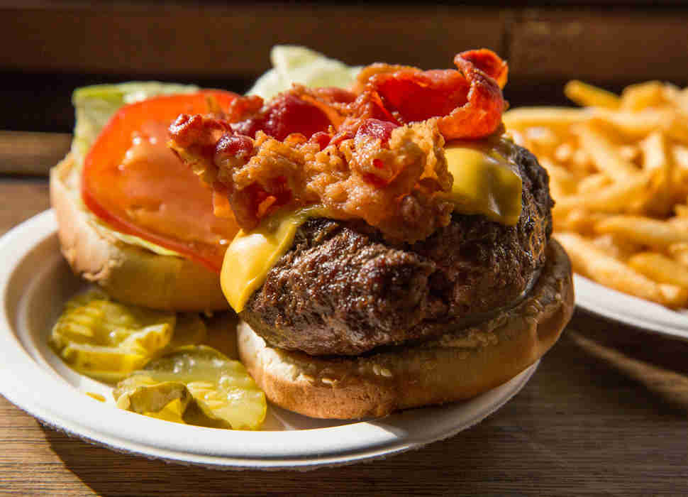 corner bistro burger