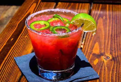 Spicy Blood Orange margarita
