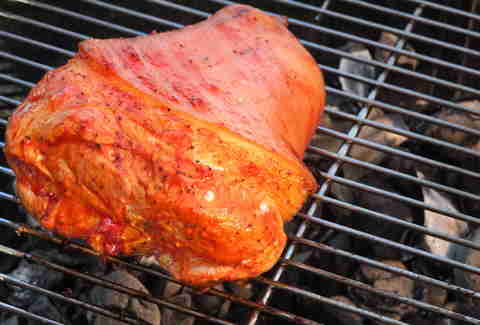grilled pork leg