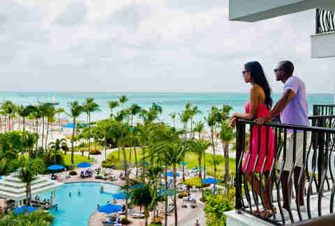 Aruba hotel room with view