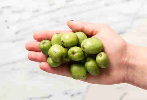 kiwiberries in hand