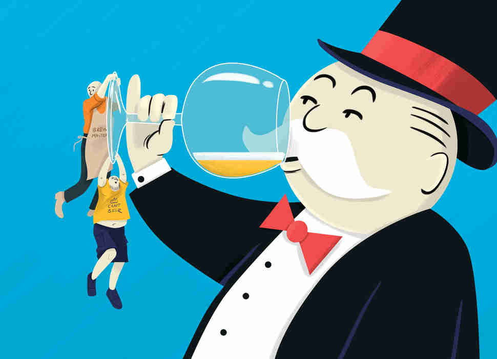 Monopoly Man Drinking Beer
