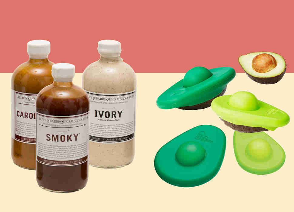 BBQ sauce and avocado huggers