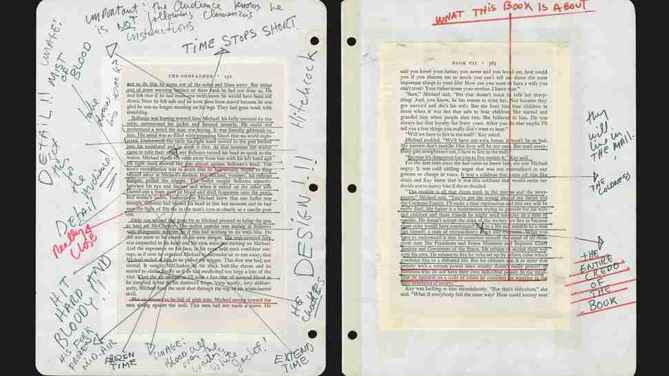 The Godfather notebook