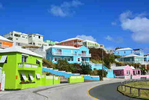 bermuda colorful houses
