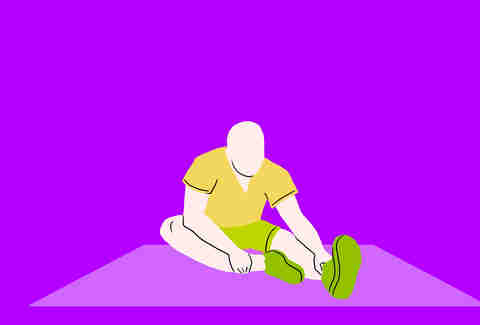 seated hamstring stretch