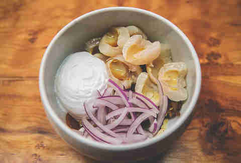 pork and lychee salad rose's luxury
