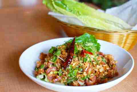 crispy rice from Thip Khao