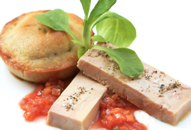 Charlie Palmer's Foie Gras Bread Pudding